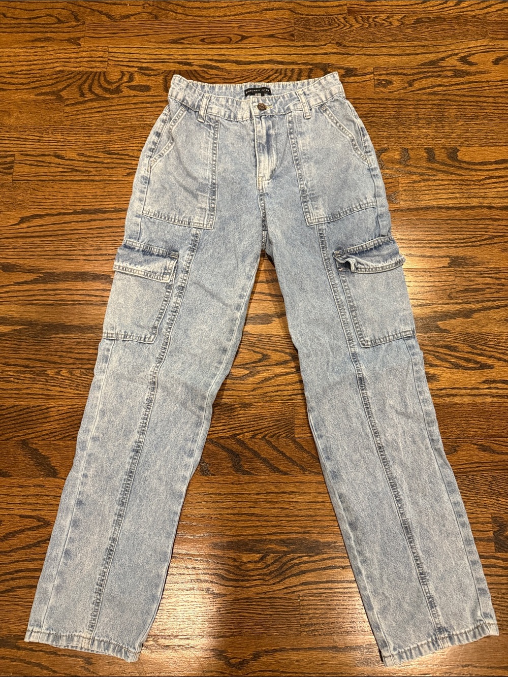Sincerely Jules: Light Summer Wash Denim Cargo Jeans